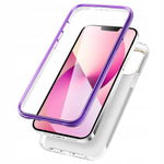 Spacecase Marble 360 iPhone 13 Pro Max fioletowy