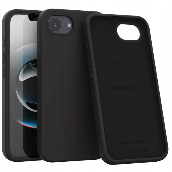 Spacecase Silicone Mag iPhone 16E/17E Black
