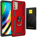 Spacecase Ring NX Motorola Moto G9 Plus czerwony