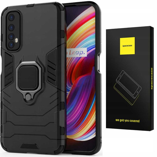 Spacecase X-Ring Realme 7 czarny