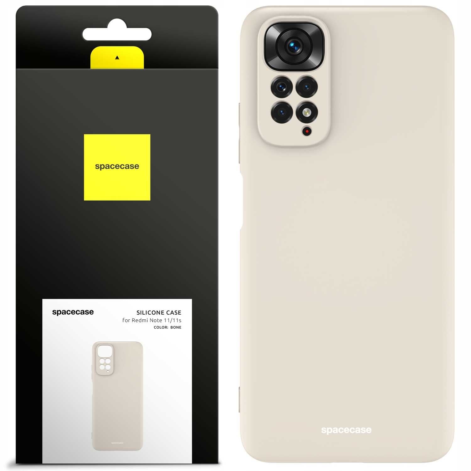 Spacecase Silicone Case Redmi Note 11/11s bone