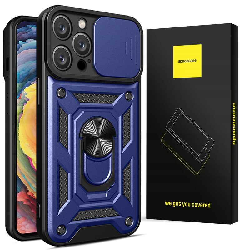 Spacecase Camring iPhone 15 Pro blue