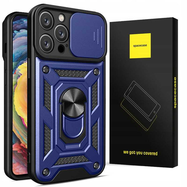 Spacecase Camring iPhone 15 Pro blue