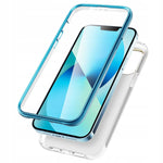 Spacecase Marble 360 iPhone 13 Pro Max niebieski