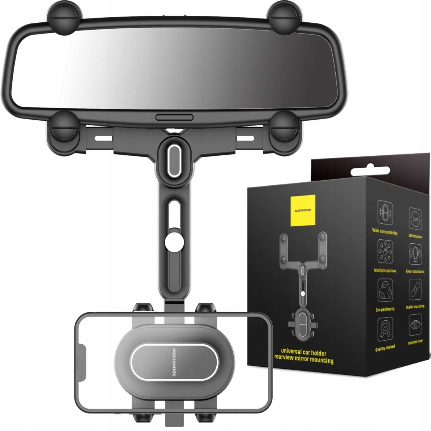 Spacecase Car Holder SC19 Mirror black