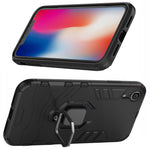 Spacecase X-Ring iPhone XR czarny
