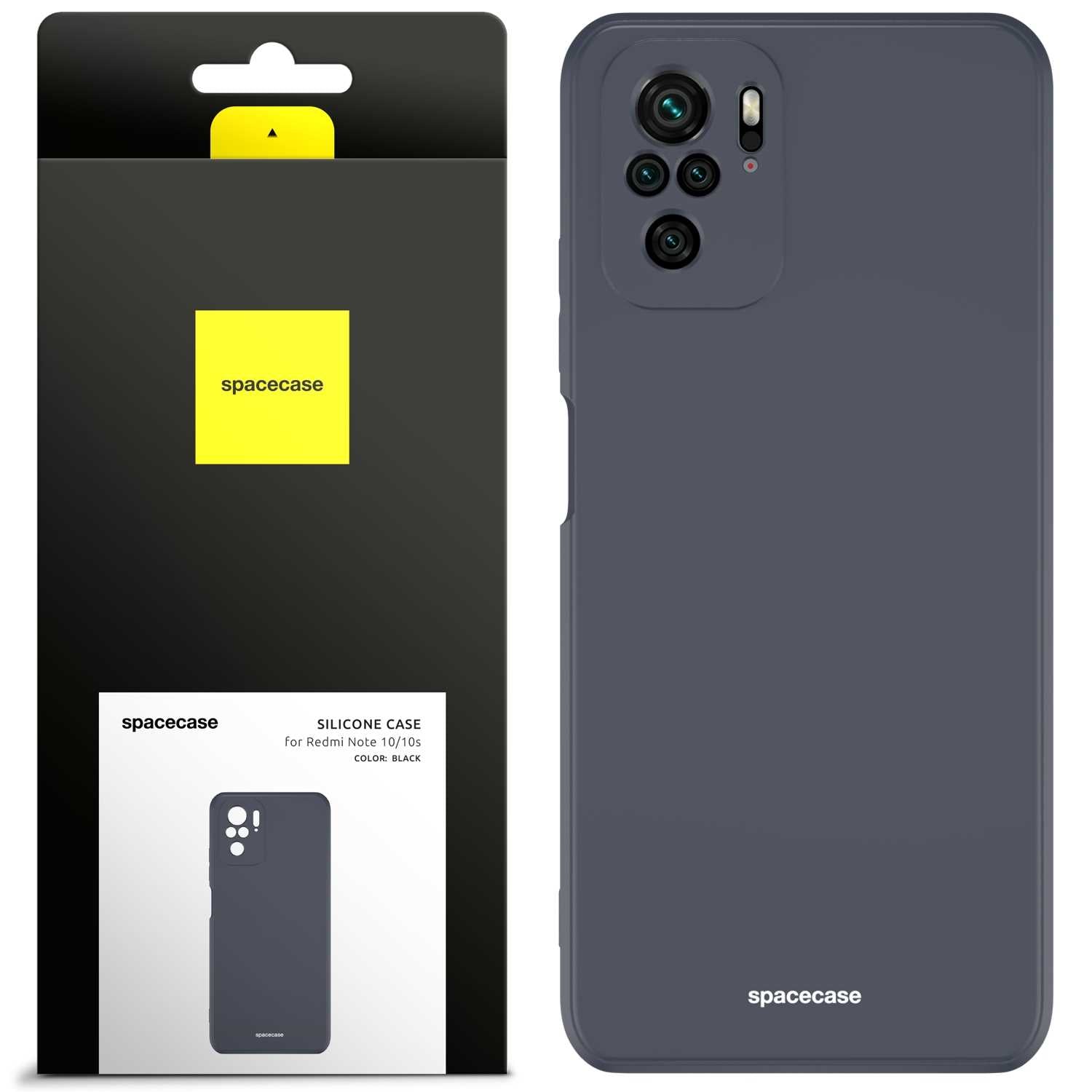 Spacecase Silicone Case Redmi Note 10/10s black