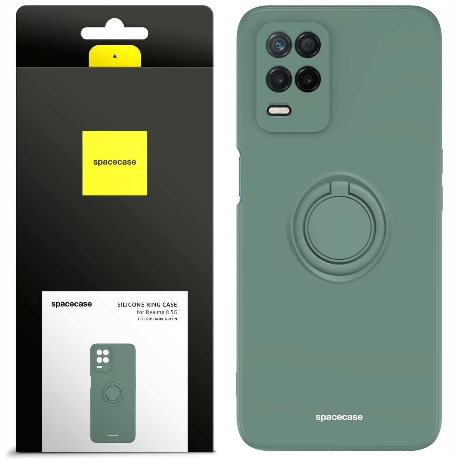 Spacecase Silicone Ring Realme 8 5G dark green
