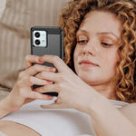 Spacecase Carbon Motorola G84 black