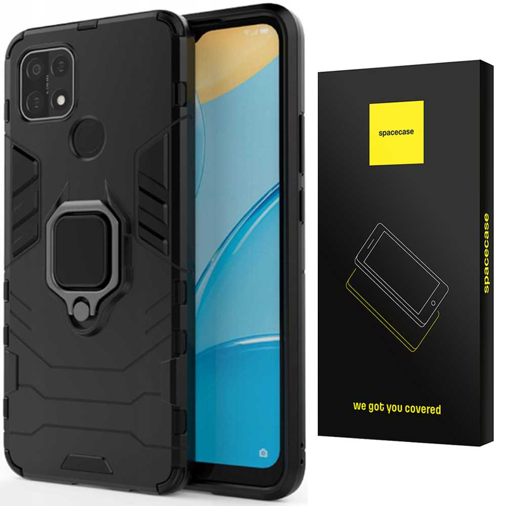 Spacecase X-Ring Oppo A15 czarny