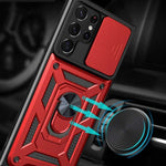 Spacecase Camring Galaxy S22 Ultra red