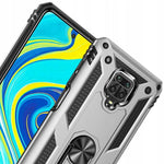 Spacecase Ring NX Redmi Note 9S/9 Pro srebrny