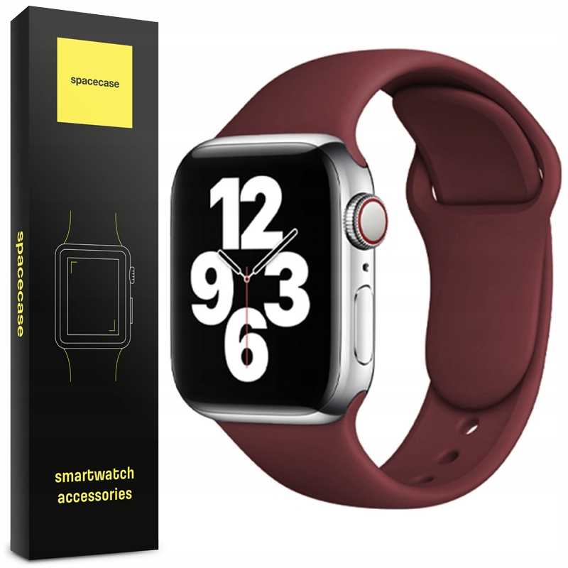 Spacecase Silicone Band AW 42/44/45 burgundy