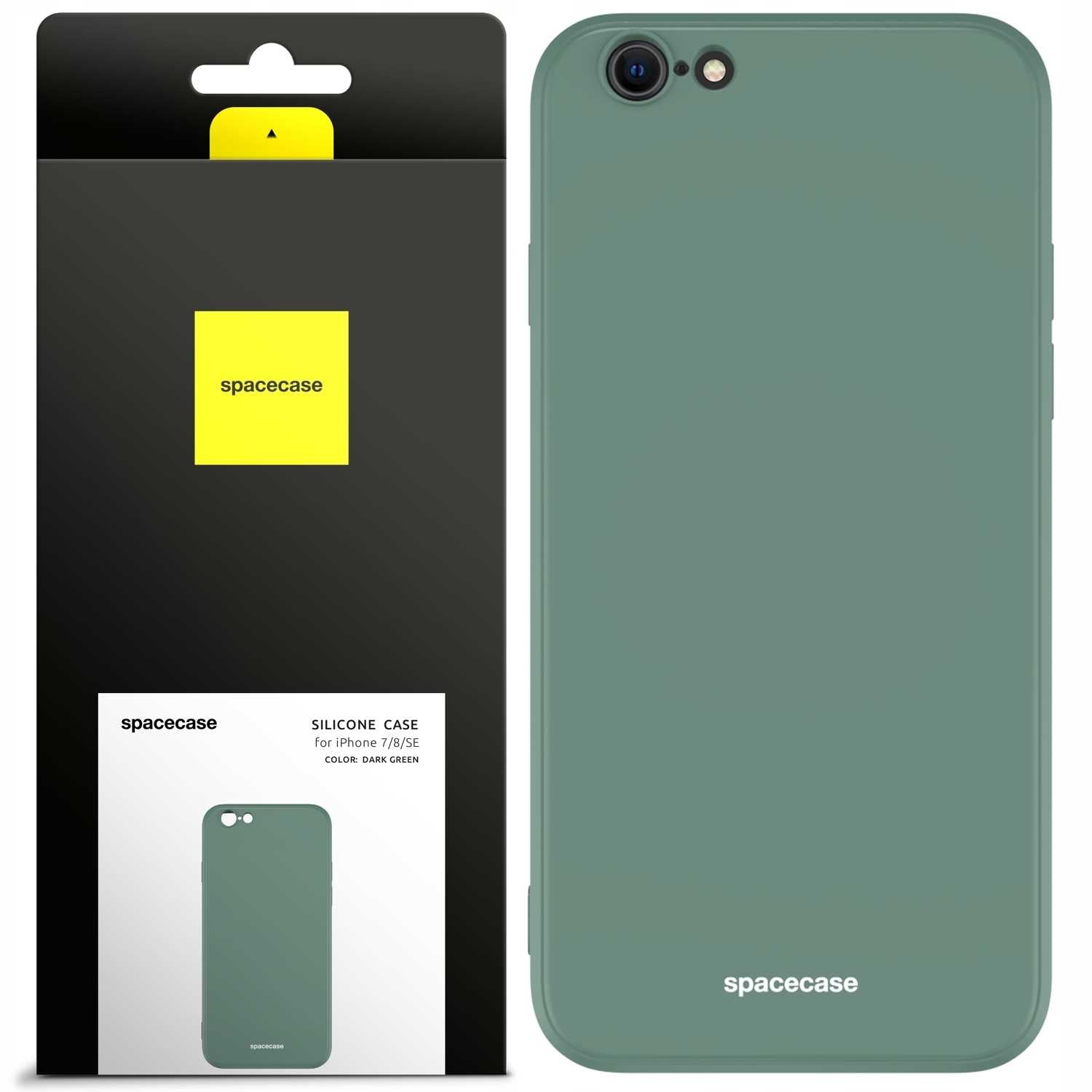 Spacecase Silicone Case iPhone 7/8/SE dark green