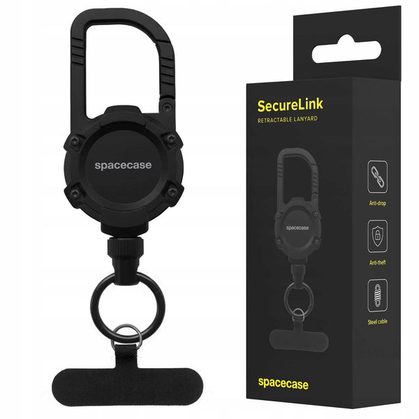 Spacecase Retractable Lanyard SecureLink black
