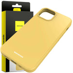 Spacecase Silicone Case iPhone 13 Mini yellow