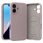Spacecase Silicone Mag iPhone 16 baby pink