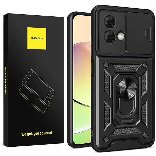 Spacecase Camring Motorola Moto G84 black