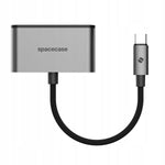 Spacecase DataHub USB-C 3-in-1 Card Reader space gray