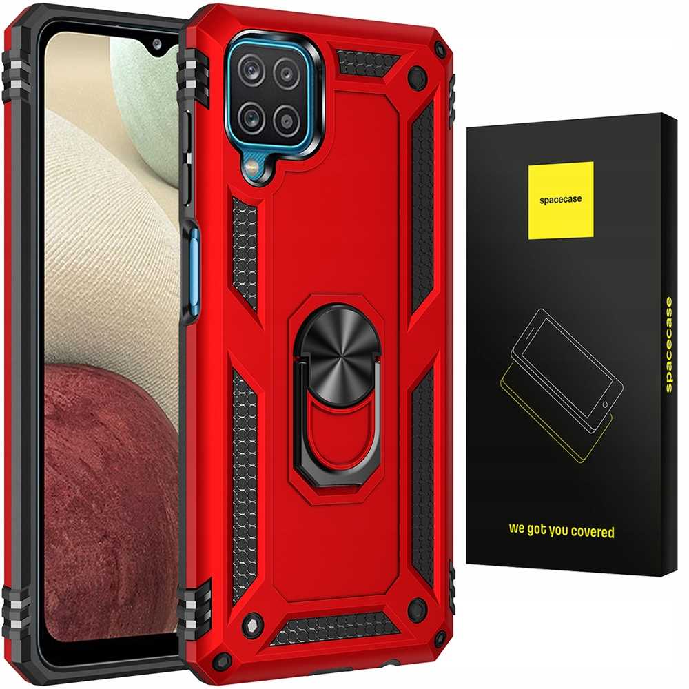 Spacecase Ring NX Galaxy A12 czerwony