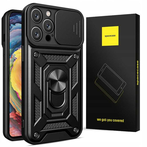 Spacecase Camring iPhone 15 Pro black