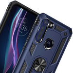 Spacecase Ring NX Motorola One Fusion+ niebieski