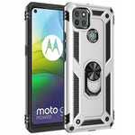 Spacecase Ring NX Motorola Moto G9 Power srebrny
