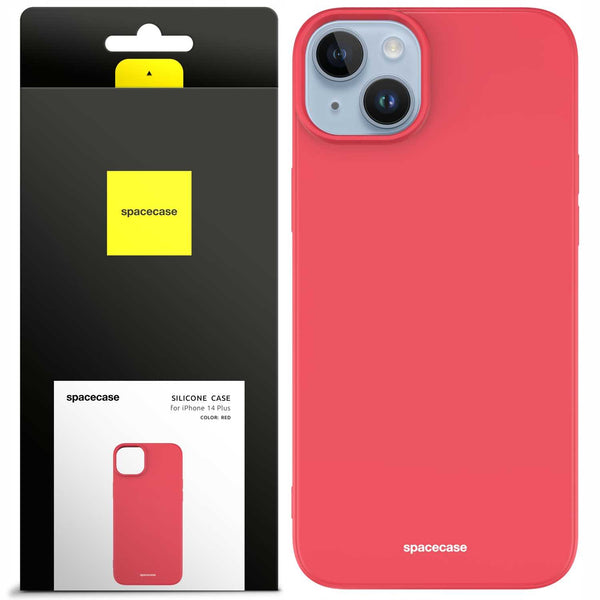 Spacecase Silicone Case iPhone 14 Plus red