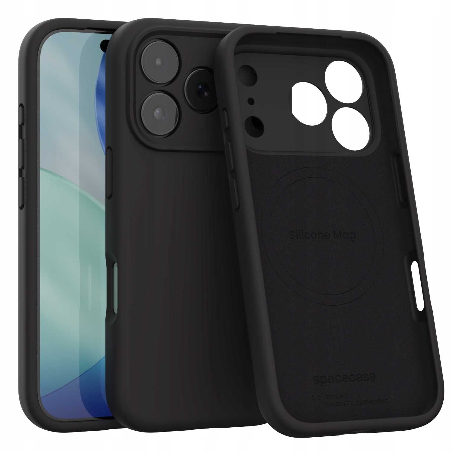 Spacecase Silicone Mag iPhone 17 Pro black