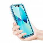 Spacecase Marble 360 iPhone 13 Pro Max niebieski