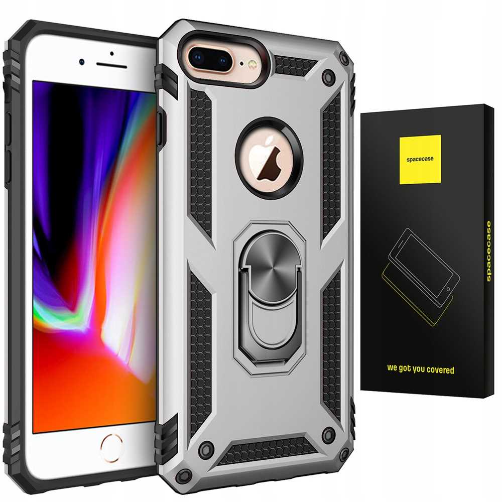 Spacecase Ring NX iPhone 6/7/8 Plus srebrny