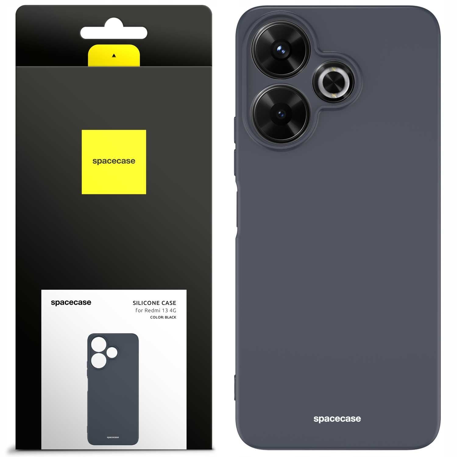 Spacecase Silicone Case Redmi 13 4G black