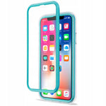 Spacecase Marble 360 iPhone X/Xs niebieski