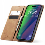 Spacecase Wallet iPhone 15 Plus light brown