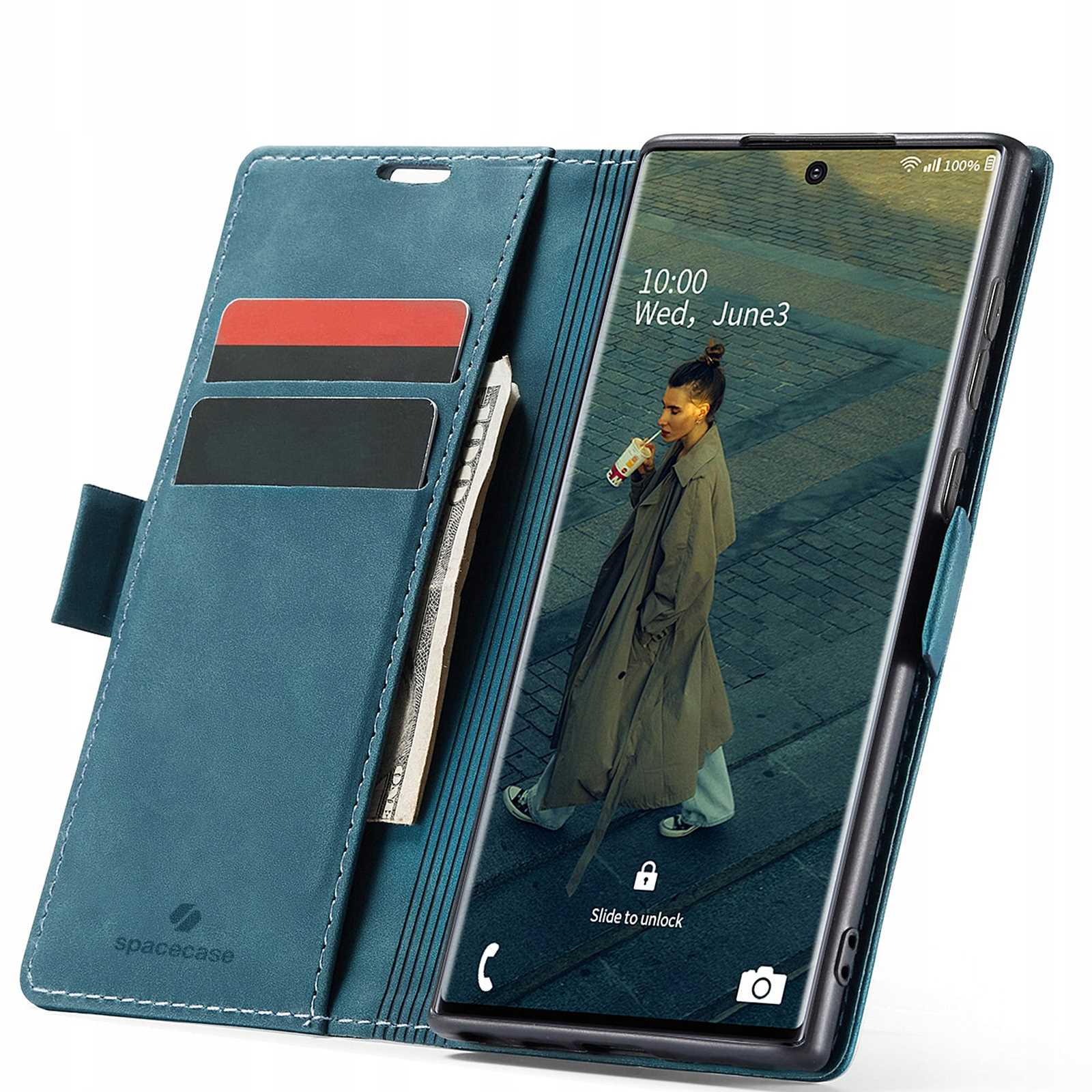 Spacecase Wallet Galaxy Note 20 Ultra blue