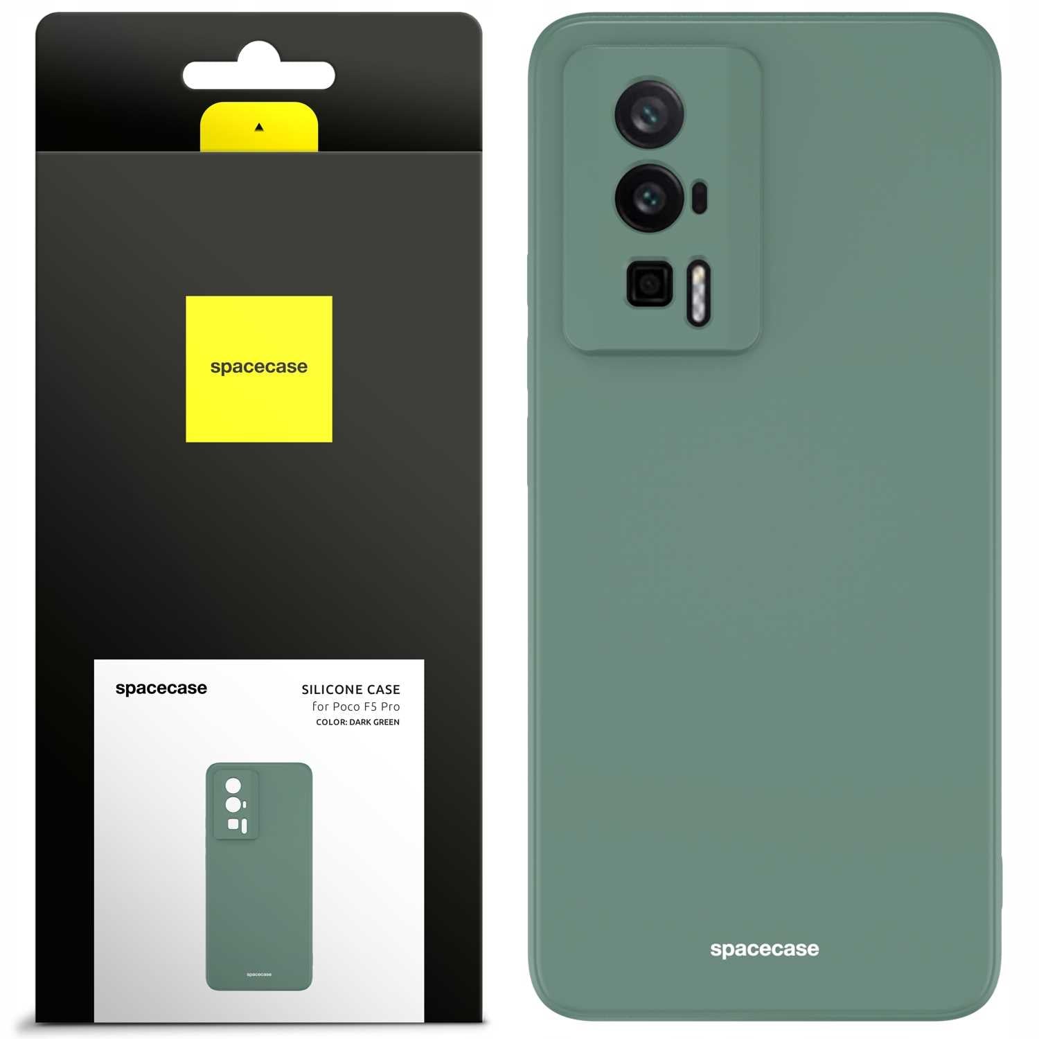 Spacecase Silicone Case Poco F5 Pro dark green