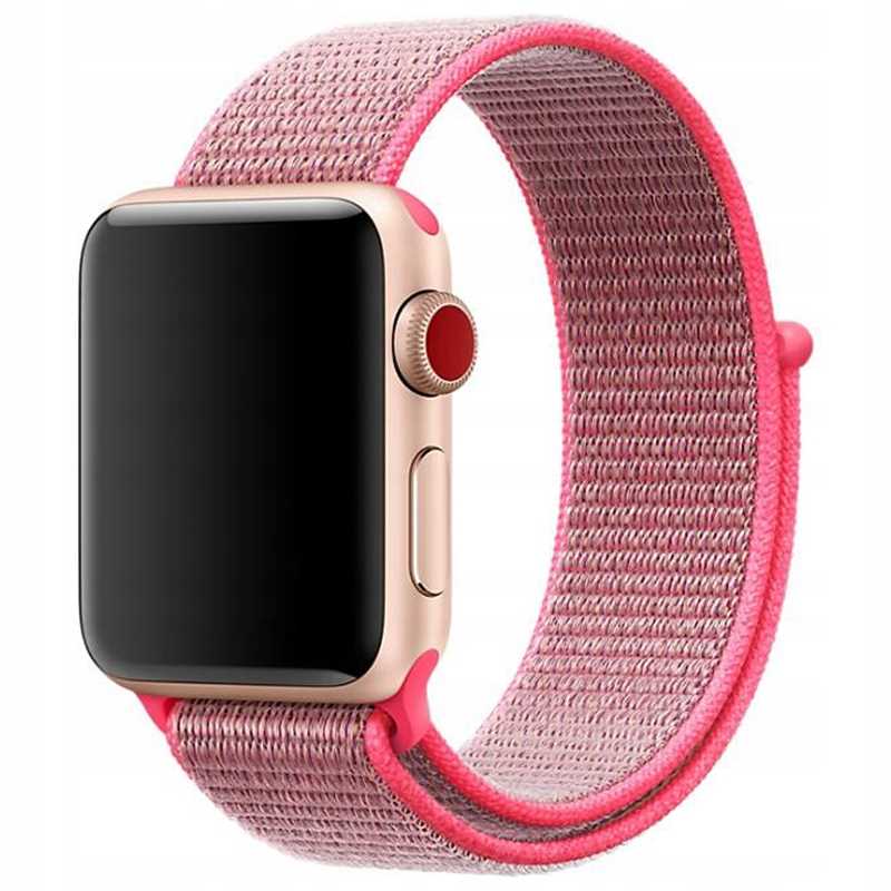 Spacecase Nylon Strap AW 42/44/45 pink