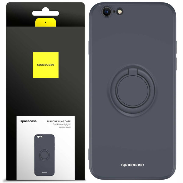 Spacecase Silicone Ring iPhone 7/8/SE black