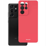 Spacecase Silicone Case Galaxy S21 Ultra red