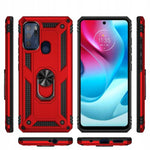 Spacecase Ring NX Moto G60s czerwony
