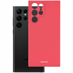Spacecase Silicone Case Galaxy S22 Ultra red