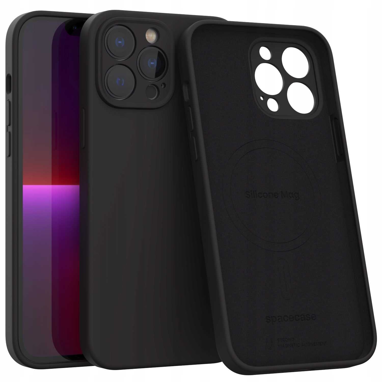 Spacecase Silicone Mag iPhone 13 Pro Max black