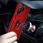 Spacecase Ring NX Galaxy S22 Ultra czerwony