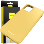 Spacecase Silicone Case iPhone 12 Mini yellow