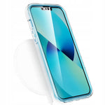 Spacecase Marble 360 iPhone 13 Pro Max niebieski