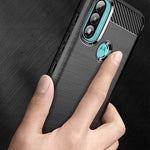 Spacecase Carbon Moto E20 / E40 czarny