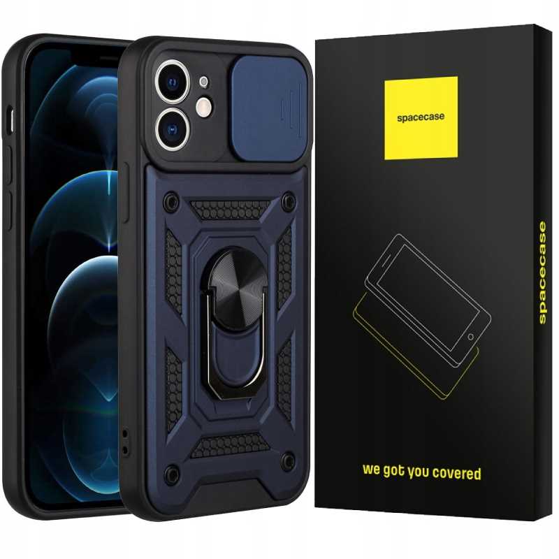 Spacecase Camring iPhone 12 niebieski