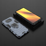 Spacecase X-Ring Poco X3 NFC/Pro niebieski