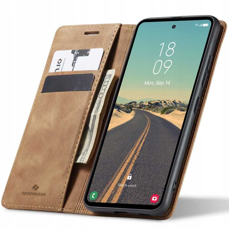 Spacecase Wallet Galaxy S23 FE light brown