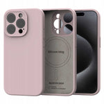 Spacecase Silicone Mag iPhone 15 Pro baby pink
